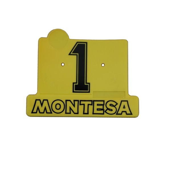 Montesa Cota 25, plaque numéro 