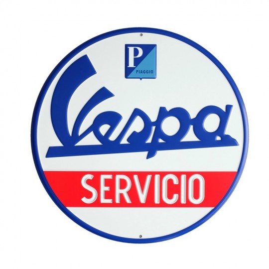 Vespa Servicio, plaque décorative