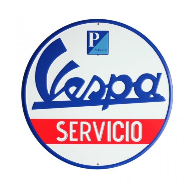 Vespa Servicio, plaque décorative
