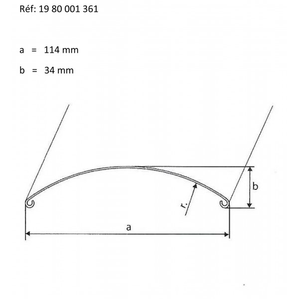 Garde boue Av 21" Aluminium