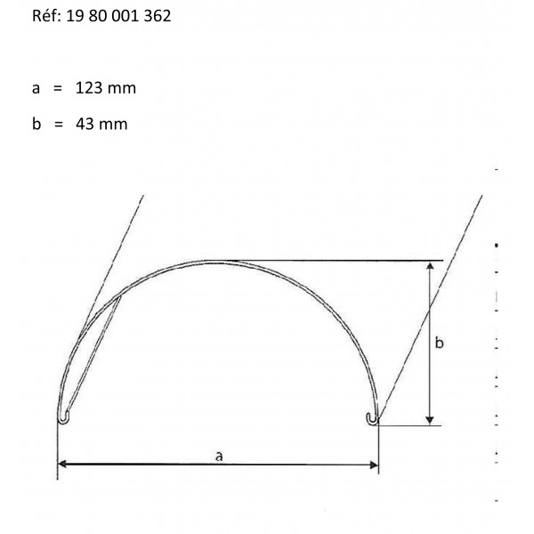 Garde boue Ar 18" Aluminium