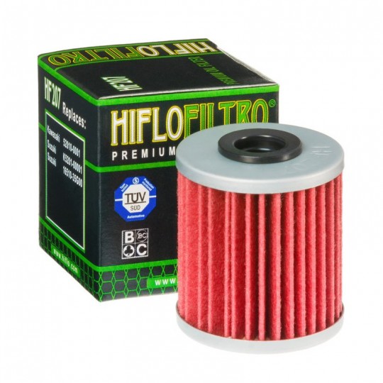 Beta, Kawasaki, Suzuki, filtre à huile "Hiflofiltro HF 207"