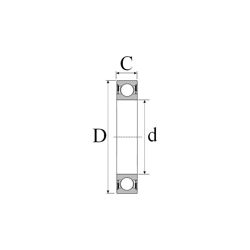 Roulement à bille SKF 15x35x11mm (62022RS