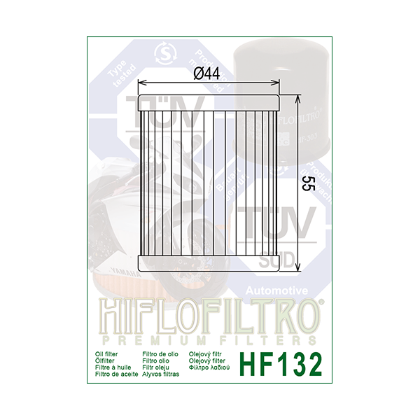 Beta, filtre à huile "Hiflofiltro HF 132"