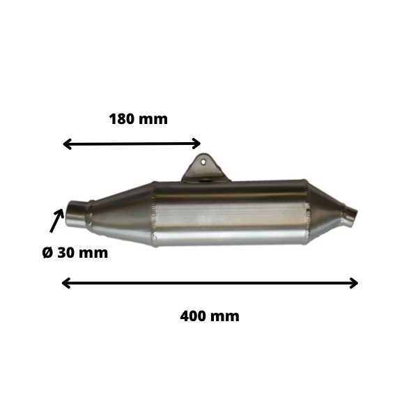 1787 "Wes" alloy silencer to fit Montesa Cota 247, measure