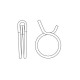 copy of Hose clip spring-wire 10.4 - 11 mm