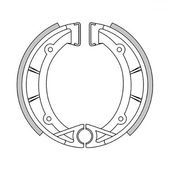 2861 Aprilia, Beta, Fantic, mâchoires de frein 125 x 25 mm