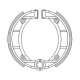 2862 Italjet, brake shoes 124 x 25 mm, measure