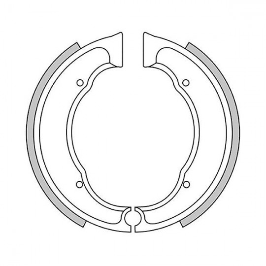 2866 BSA, mâchoires de frein 127 x 16 mm, schéma