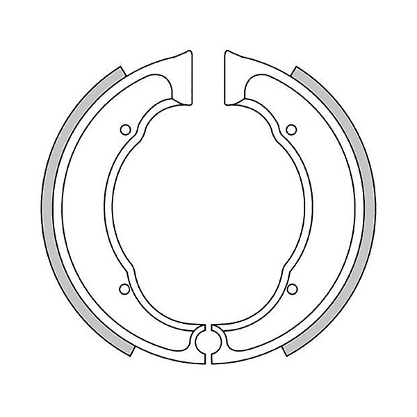 2866 BSA, brake shoes 136 x 25 mm, measure