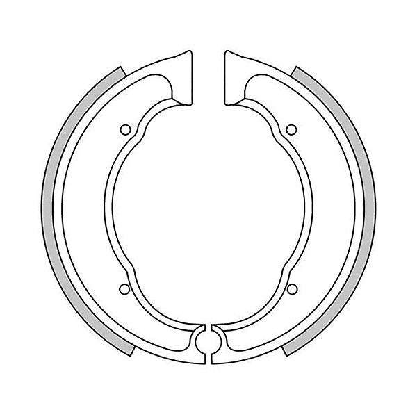 2866 BSA, mâchoires de frein 127 x 16 mm, schéma