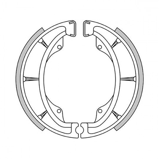 2867 Kawasaki, Suzuki, brake shoes 130 x 28 mm, measure