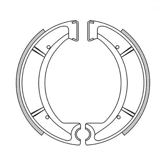 Yamaha, mâchoires de frein 150 x 25 mm