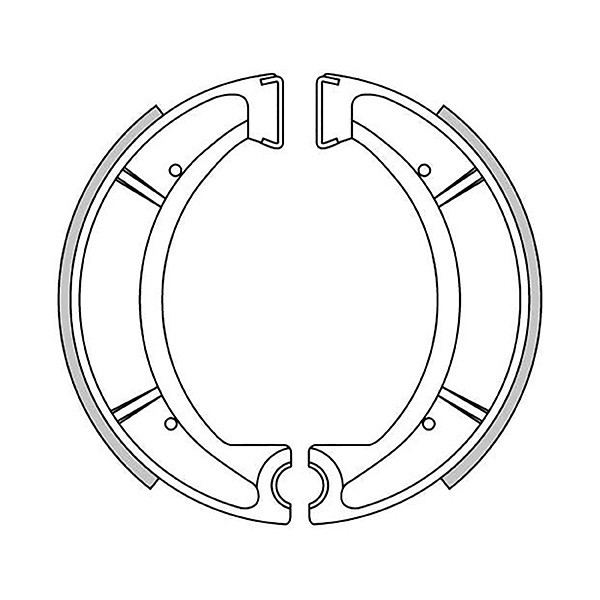 Yamaha, brake shoes 150 x 25 mm