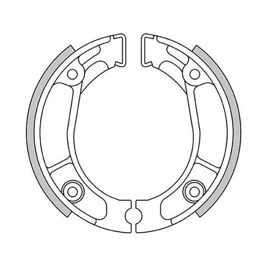 2871 Honda, brake shoes 110 x 25 mm, measure