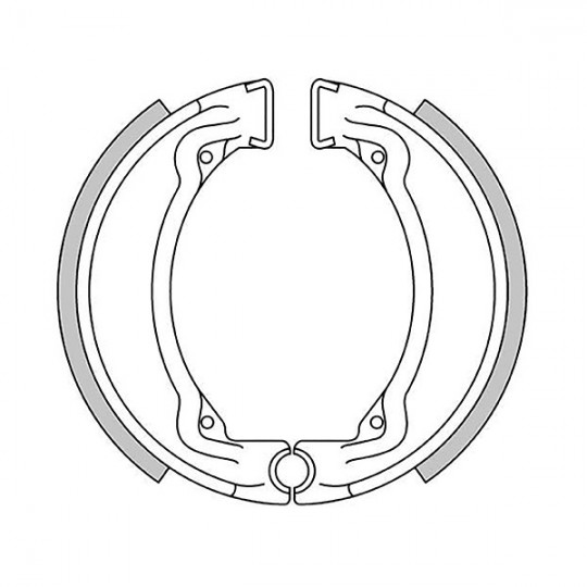 2872 Yamaha, brake shoes 110 x 25 mm