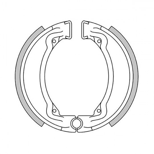 2872 Yamaha, brake shoes 110 x 25 mm