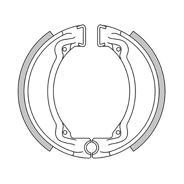 2872 Yamaha, brake shoes 110 x 25 mm