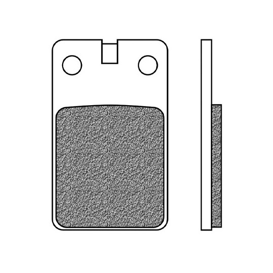 2549 Brake pads "EBC", measure