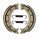 2860 Fantic, brake shoes 123 x 25 mm, front view