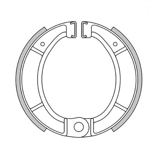 Bultaco, brake shoes 125 x 25 mm