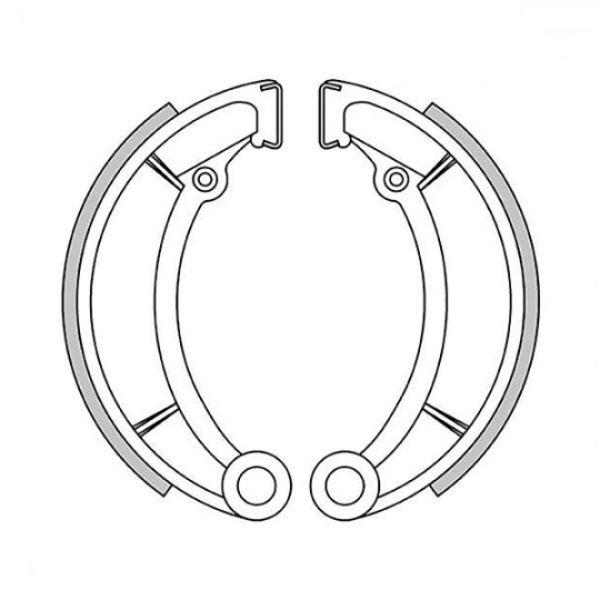 Bultaco, brake shoes 140 x 30 mm
