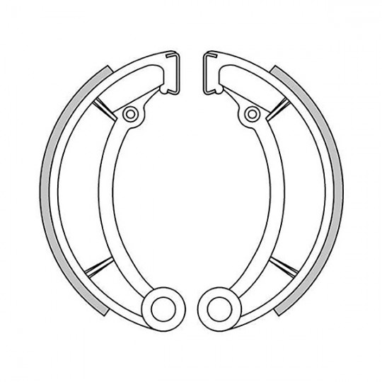 Bultaco, brake shoes 140 x 30 mm