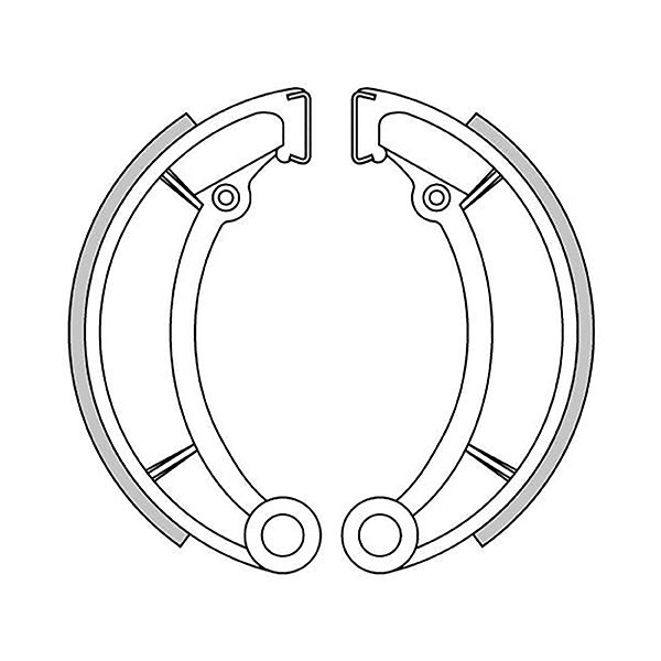 Bultaco, brake shoes 140 x 30 mm