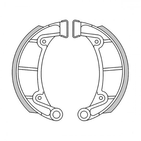 2165 Montesa Cota, mâchoires de frein 125 x 28 mm