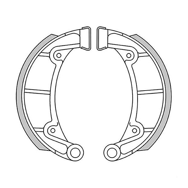 Montesa, brake shoes 125 x 28 mm