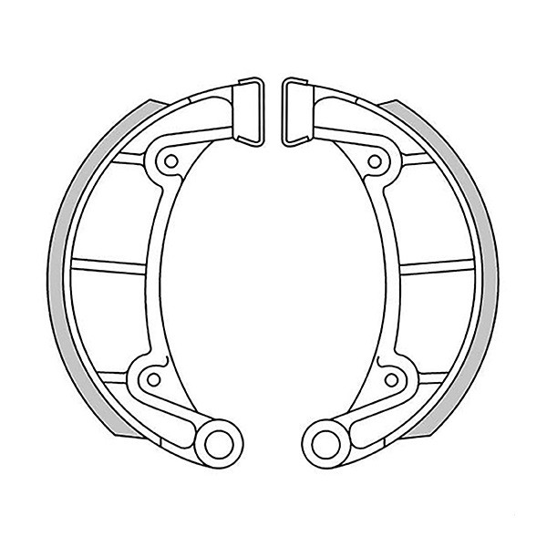 2165 Montesa Cota, mâchoires de frein 125 x 28 mm