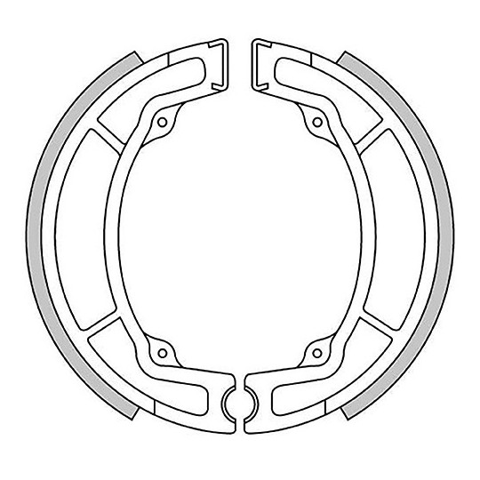 1895 Yamaha, brake shoes 130 x 22 mm