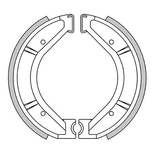 Ossa, brake shoes 122 x 30 mm