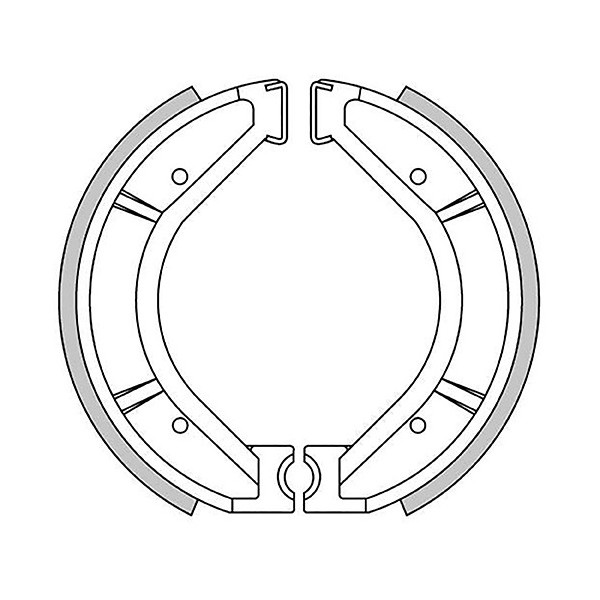 Ossa, brake shoes 122 x 30 mm